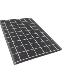 Tapete De Exterior Branco E Preto 120 X 180 Cm Rampur