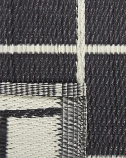 Tapete De Exterior Branco E Preto 120 X 180 Cm Rampur