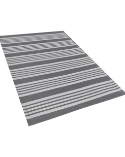 Tapete De Exterior Cinzento 120 X 180 Cm Delhi