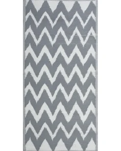 Tapete De Exterior Cinzento 90 X 180 Cm Sirsa