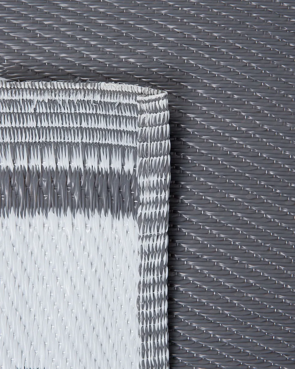 Tapete De Exterior Cinzento Escuro 120 X 180 Cm Latur