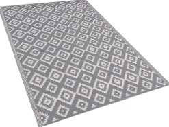 Tapete De Exterior Cinzento 120 X 180 Cm Dhule