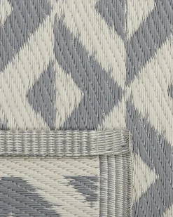 Tapete De Exterior Cinzento 120 X 180 Cm Bihar