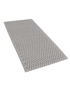 Tapete De Exterior Cinzento 60 X 90 Cm Mango