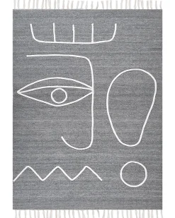 Tapete De Exterior Cinzento 140 X 200 Cm Yavu