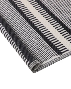 Tapete De Exterior Creme E Preto 160 X 230 Cm Mansa