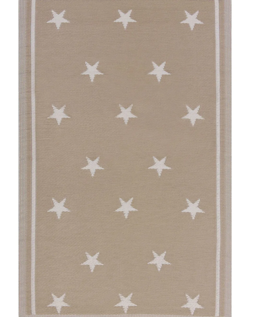 Tapete De Exterior Creme 120 X 180 Cm Latur