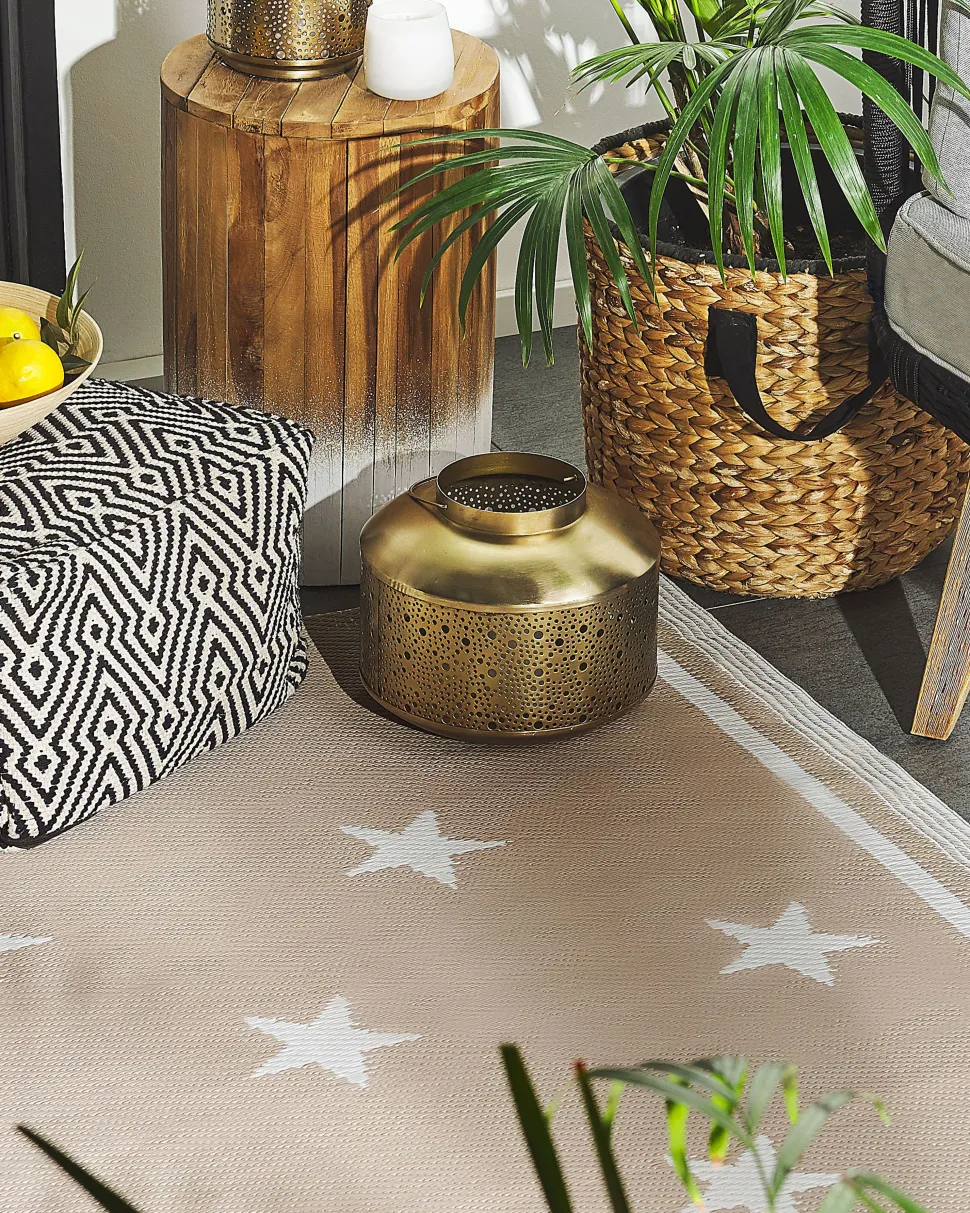 Tapete De Exterior Creme 120 X 180 Cm Latur