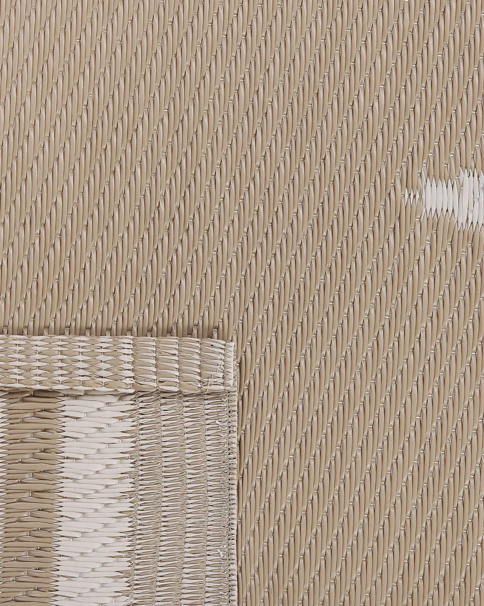 Tapete De Exterior Creme 120 X 180 Cm Latur