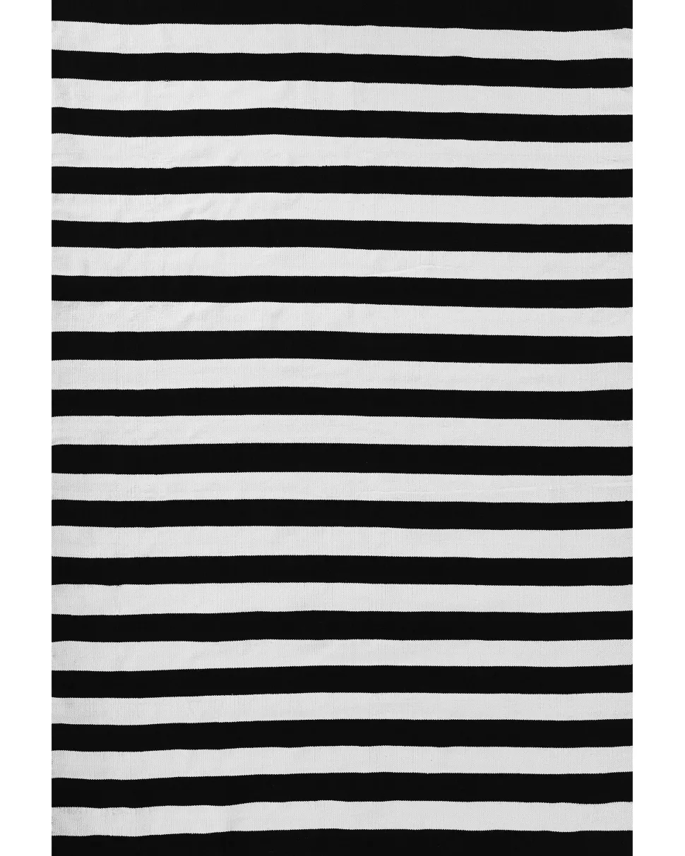 Tapete De Exterior Preto E Branco 140 X 200 Cm Tavas