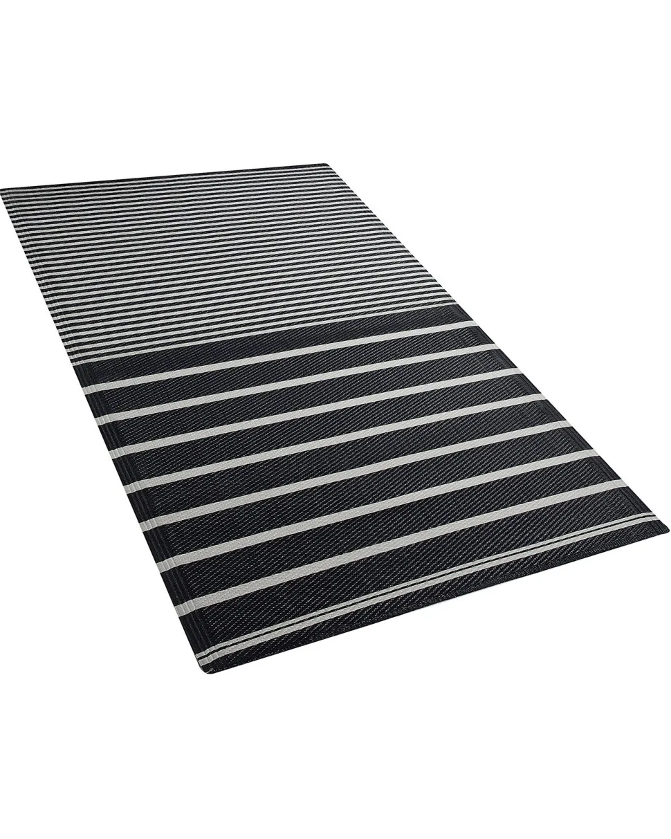 Tapete De Exterior Preto 90 X 180 Cm Haldia