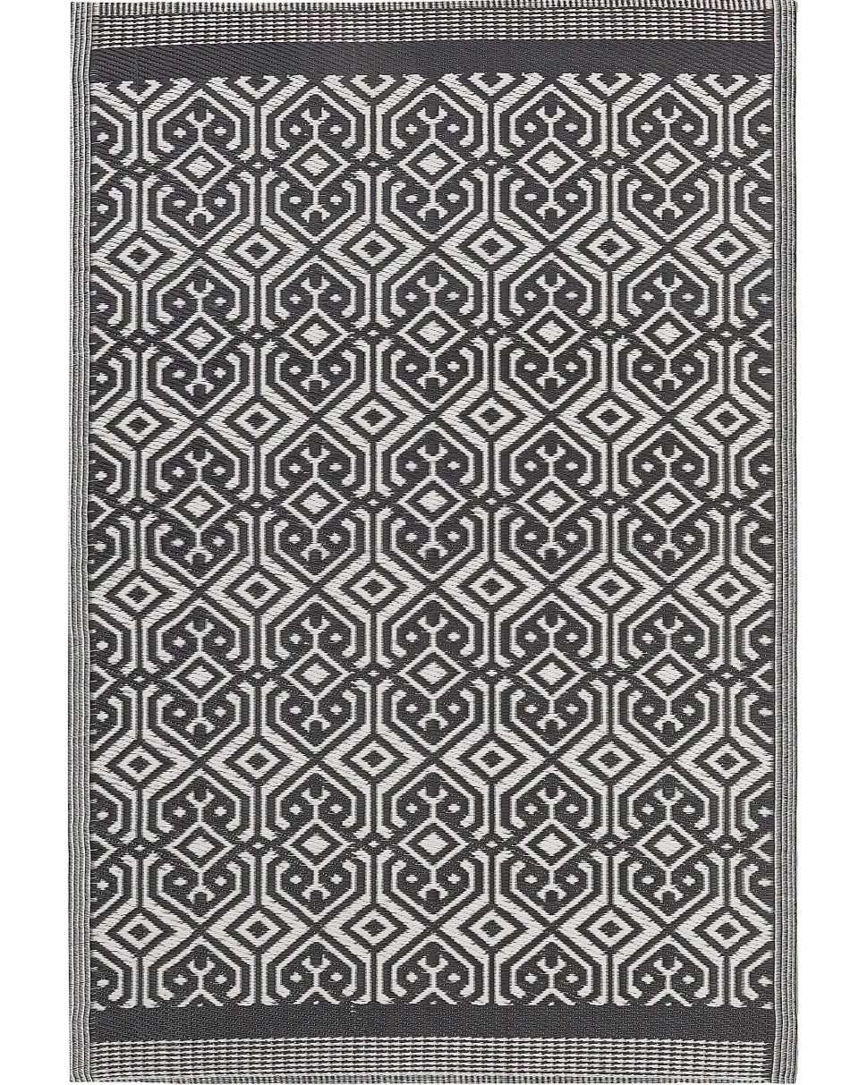 Tapete De Exterior Preto 120 X 180 Cm Barmer