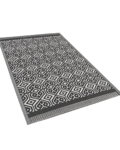 Tapete De Exterior Preto 120 X 180 Cm Barmer