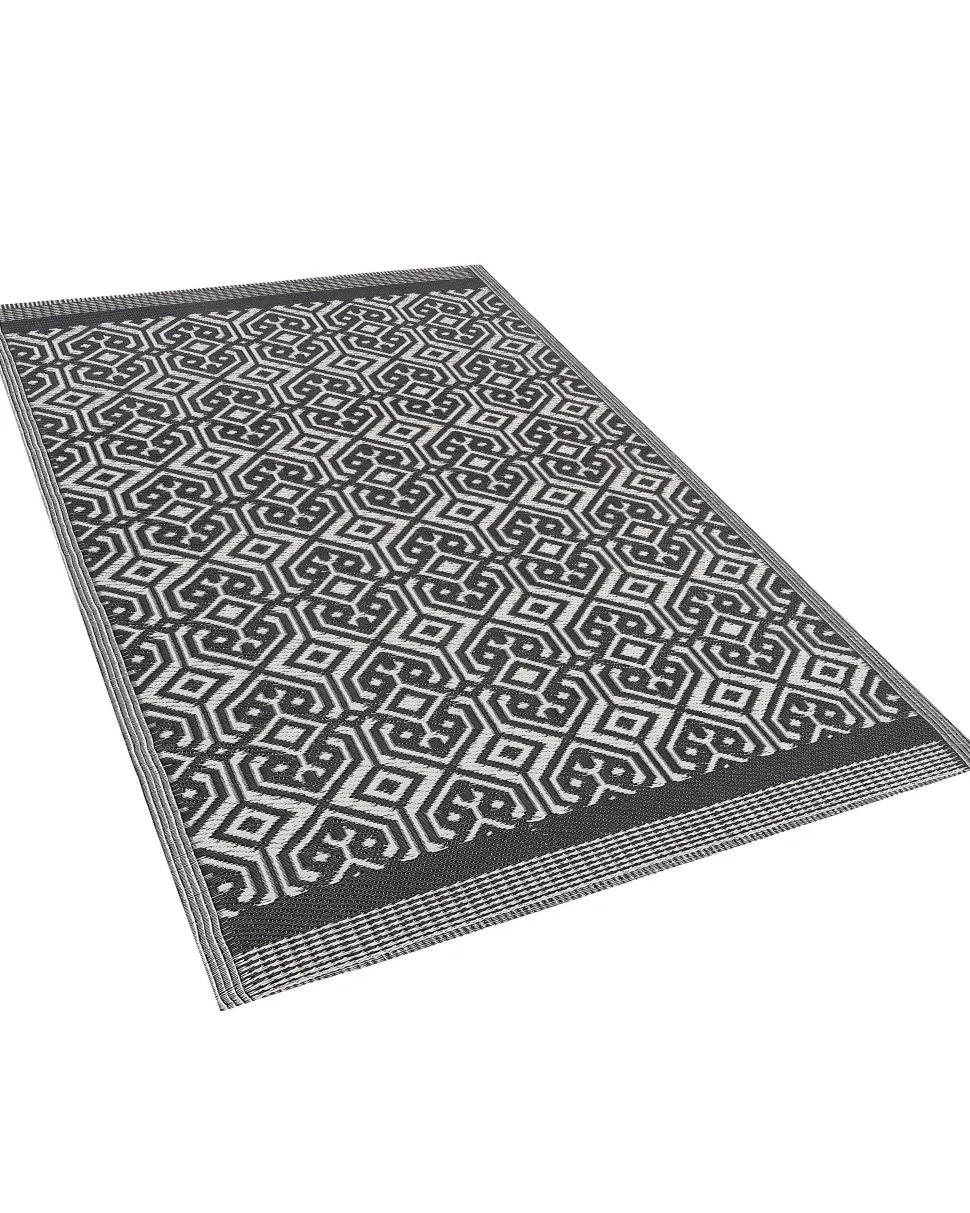 Tapete De Exterior Preto 120 X 180 Cm Barmer