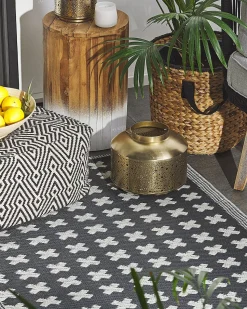 Tapete De Exterior Preto 90 X 180 Cm Rohtak