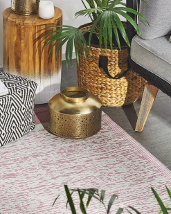 Tapete De Exterior Rosa 120 X 180 Cm Ballari