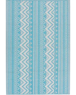 Tapete De Exterior Turquesa 120 X 180 Cm Nagpur