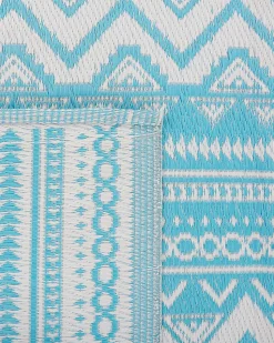 Tapete De Exterior Turquesa 120 X 180 Cm Nagpur