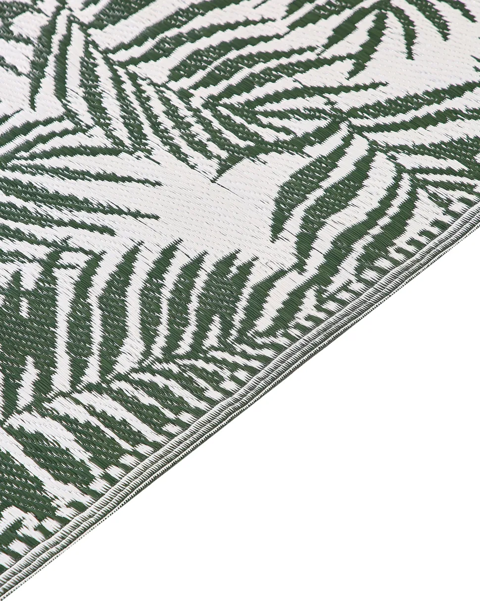 Tapete De Exterior Verde Escuro 120 X 180 Cm Kota