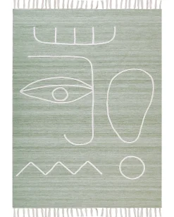 Tapete De Exterior Verde Claro 140 X 200 Cm Yavu