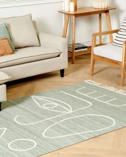 Tapete De Exterior Verde Claro 140 X 200 Cm Yavu