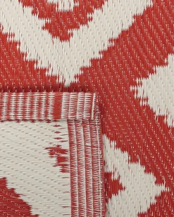 Tapete De Exterior Vermelho 120 X 180 Cm Dewas