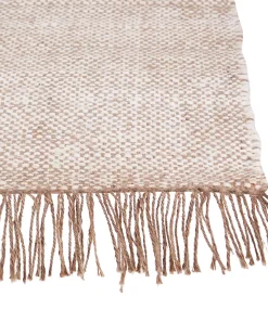 Tapete De Juta Amarelo Mostarda E Castanho 160 X 230 Cm Samlar