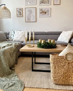 Tapete De Juta Creme 140 X 200 Cm Aladag