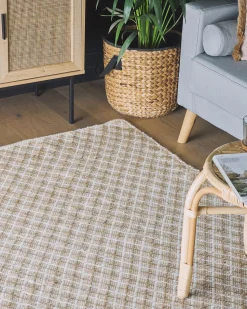 Tapete De Juta Creme 140 X 200 Cm Akbez