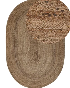 Tapete De Juta Creme 100 X 150 Cm Demirci