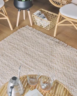 Tapete De Juta Creme 140 X 200 Cm Afrin