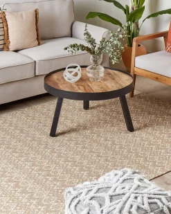 Tapete De Juta Creme 160 X 230 Cm Atima