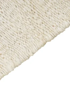 Tapete De Juta Creme Claro E Castanho 160 X 230 Cm Lunia