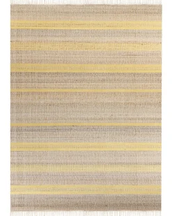 Tapete De Juta Creme E Amarelo 160 X 230 Cm Talpur