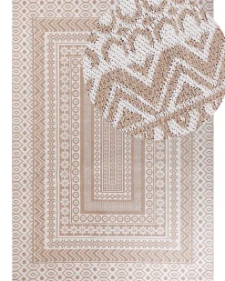 Tapete De Juta Creme E Branco 160 X 230 Cm Baglar