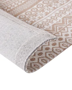 Tapete De Juta Creme E Branco 160 X 230 Cm Baglar