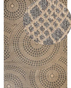 Tapete De Juta Creme E Cinzenta 160 X 230 Cm Ariba