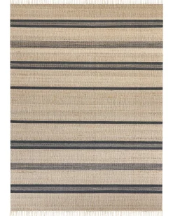 Tapete De Juta Creme E Cinzento Grafite 160 X 230 Cm Talpur