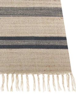 Tapete De Juta Creme E Cinzento Grafite 160 X 230 Cm Talpur