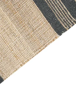 Tapete De Juta Creme E Cinzento Grafite 160 X 230 Cm Talpur