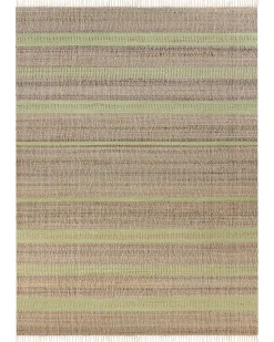 Tapete De Juta Creme E Verde Claro 160 X 230 Cm Talpur