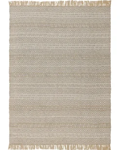 Tapete De Juta E Algodao Creme 140 X 200 Cm Dortyol