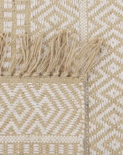 Tapete De Juta E Algodao Creme 140 X 200 Cm Dortyol