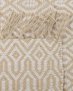 Tapete De Juta E Algodao Creme 140 X 200 Cm Pozanti