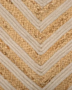 Tapete De Juta E Algodao Creme 140 X 200 Cm Pirli