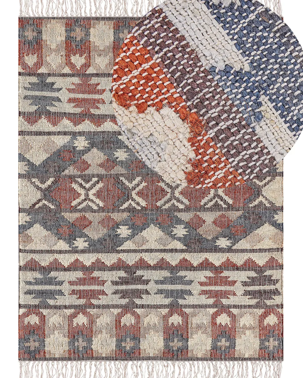 Tapete De Juta Multicolor 160 X 230 Cm Kalfa