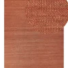 Tapete De Juta Vermelho Claro E Castanho 160 X 230 Cm Lunia
