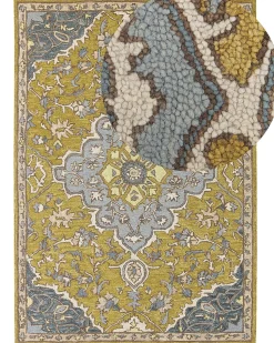 Tapete De La Amarelo E Azul 160 X 230 Cm Mucur