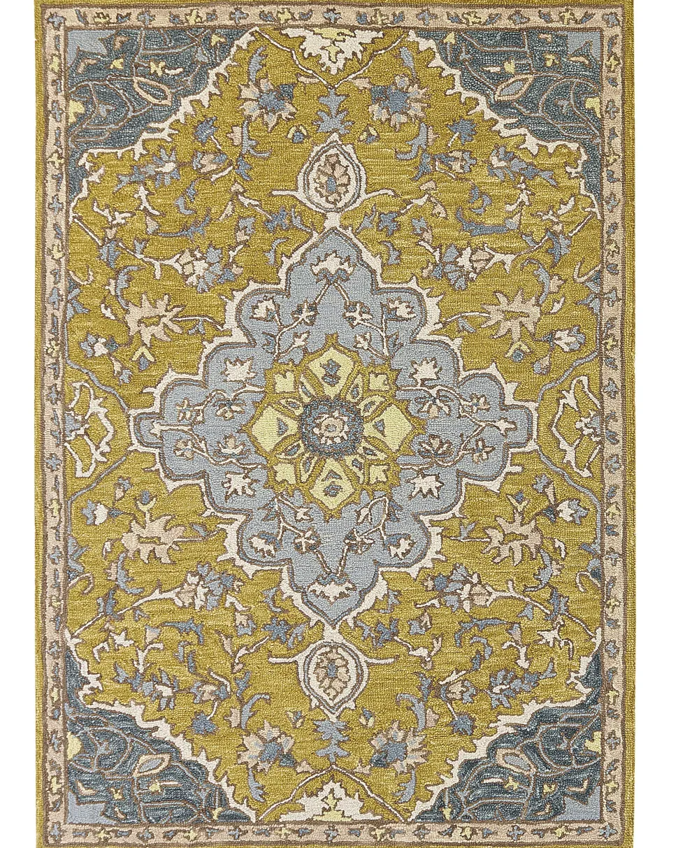 Tapete De La Amarelo E Azul 160 X 230 Cm Mucur