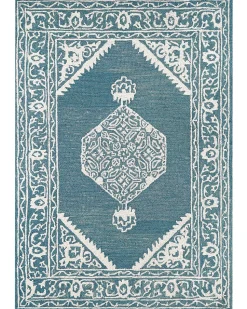 Tapete De La Azul E Branca 160 X 230 Cm Gevas